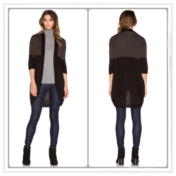 NWT Open Color-Blocked Naya Wool-Blend Sweater Size Medium - Picture 3 of 4